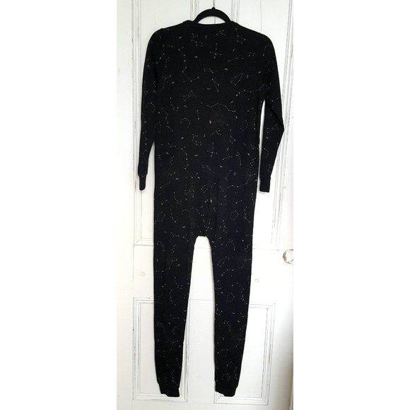 Black Starry Women's Pajama Onesie - Picture 2 of 5